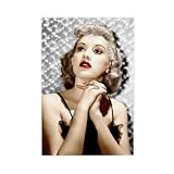 JJDAKUN Actress Betty Grable 1940 Poster Posters for Entertainment Room Decoration Gifts 12x18inch(30x45cm)