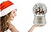 Lightahead Musical Christmas Reindeer Deers Snow Globe Ball with Iron Base and Rotating Playing Tune in Poly Resin