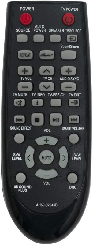 Image of Ehop AH59-02546B Compatible Remote Control for Samsung Soundbar AH5902546B HW-F551 /ZA HW-FM55C /ZA HW-F551 HW-F550 Crystal Surround Air Track Active Speakers Systems