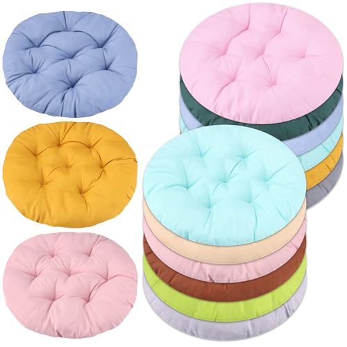 Sibosen 12 Pcs 16 Inch Round Floor Pillows Seating...