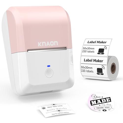 KNAON Portable Label Maker - Pink