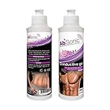 AbSonic - Conductive Gel for Electrodes, TENS & EMS - 2 x 250 ml (2 x 8.5 oz)