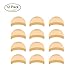 G-zebra 12 Pack Nylon Wig Caps Skin Color Stretchy Close End Stocking Wig Caps for Women and Men