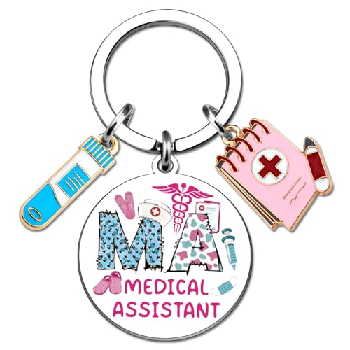 UIWIHHP Medical Assistant Accessories Keychain Medical Assistant Week Gifts for