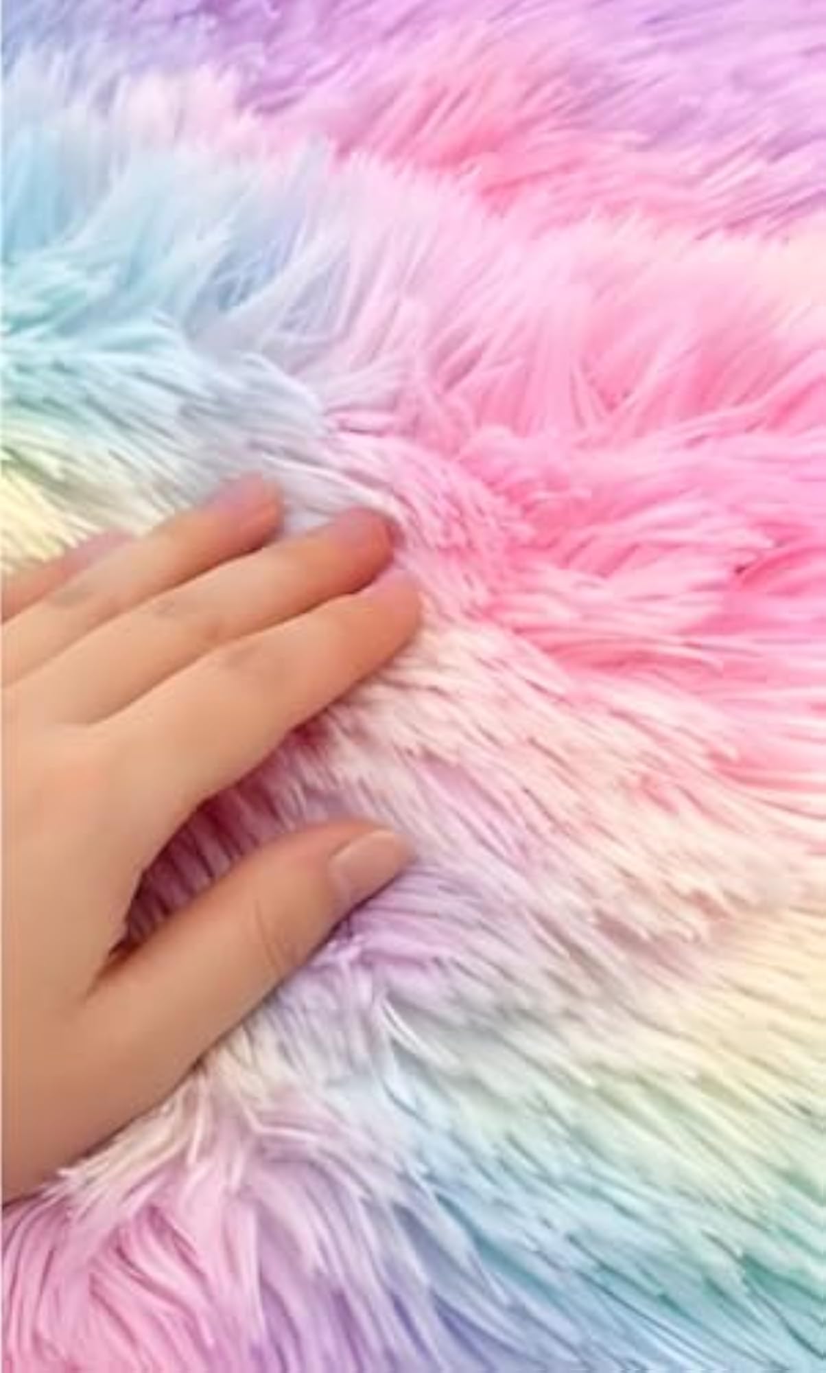 Multicolor Soft Faux Fur Cushion Cover, 12"x12"