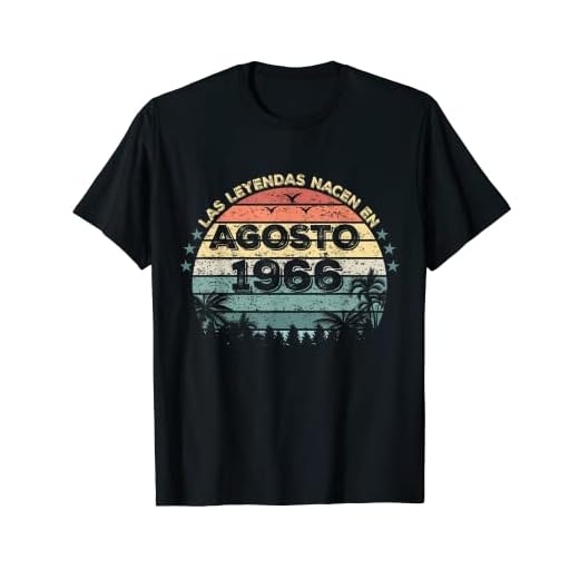 Las Leyendas nacen en Agosto 1966 56 cumpleaños Camiseta