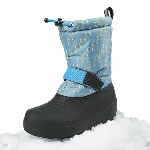 Northside Kid's Frosty Insulated Winter Snow Boots - Gray/Multi, 11 Little Kid