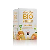 EKOLO Bag In Box Zumo De Naranja Bio, 3000 ml, color Naranja