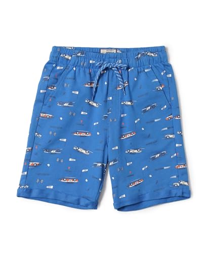 Image of Jockey CB03 Boys Super Combed Cotton French Terry Printed Shorts with Turn Up Hem Styling (Colors & Prints May Vary)