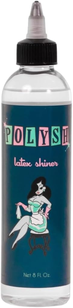 Latex Clothing Shine – Bulk Size Latex Polish for Refilles – Silicone-Based Rubber Shiner for Rubber Clothing, Suits, Gloves – Streak-Free Shine – Long-Lasting Protection and Luster - 32 Fl Oz