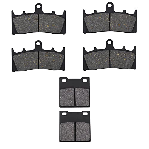 OuYi Pastillas de freno delanteras y tras eras de motocicleta compatibles SUZUKI GSXR 1100 W 1993-1998/GSXR 750 WR/WS/T/V/W/X 1994-1999/TL 1000 R 1998-2003/GSF 1200 SK/K 2001-2005/GSX 1300 R 1999-2007