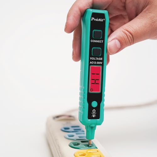 Testeur de tension numérique AC 12-300V idéal pour sécuriser vos travaux de maison