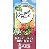Crystal Light Raspberry Green Tea Naturally Flavored Powdered Drink Mix, 10 ct On-the-Go-Packets