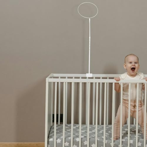 Support pour moustiquaire de lit bébé ABOOFAN blanc réglable