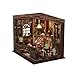 Book Nook Kit for Adults, 3D Wooden Miniature DIY House Craft Kit Book Nook Decor Bookshelf Insert Diorama Birthday Gift