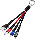 mobi riz Lightning Fast 3 in 1 Nylon Braided Multi Charging Cable With USB, Micro, and Type C Connectors - Premium Fast Charging Cord