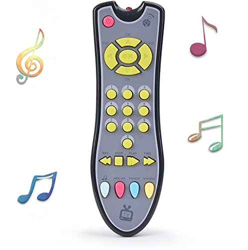 Image of Baby Toys for 1 Years Old Boys Girls TV Remote Control Toys 6 12 18 Months Early Education Toys with Musical Light for 1st Birthday Gifts Kids Age 1 2 Years Old