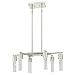 Westinghouse 6329800 Cava Six-Light LED Indoor Chandelier, Brushed Nickel Finish with Bubble Glass, 6