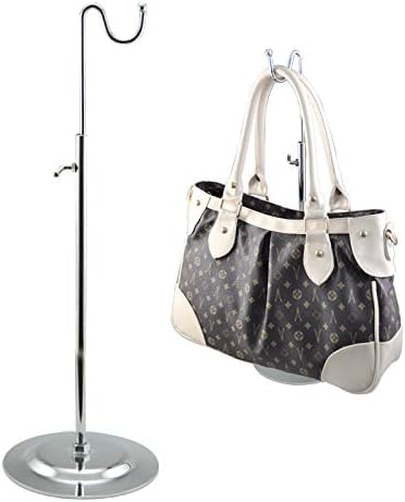 Hand Bag Purse Single Hook Adjustable Height Display Stand Rack