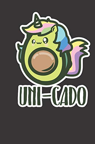 Uni-Cado: Kawaii Avocado Unicorn Journal, Notebook | School Students Kids Teens | 120 Page Lined 6x9"