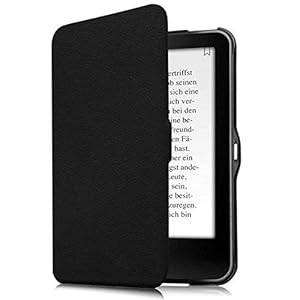 Kepuch Tolino Vision 1/2 / 3/4 HD und Tolino Shine 2 HD Hülle – Smart Schutzhülle Tasche Etui mit Ruhemodus und Magnetverschluss für Kepuch Tolino Vision 1 2 3 4 HD/Shine 2 HD – Schwarz