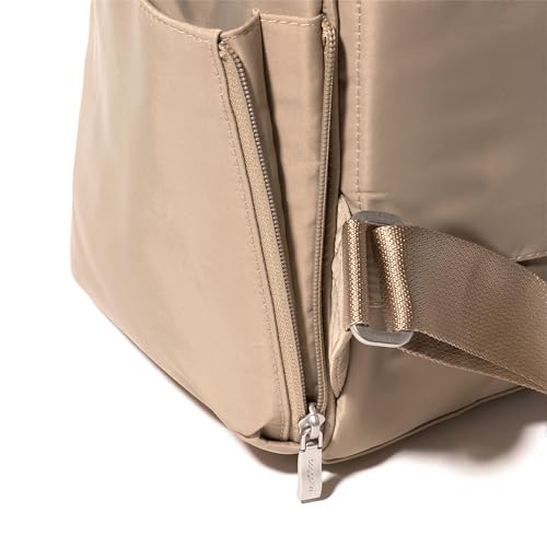 Image of Baggallini Chelsea Laptop Backpack, Taupe Twill