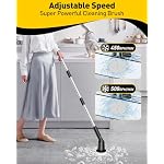 Electric Scrubber Cleaning Bathroom, Power Shower Scrubber with Long Handle - Image 3
