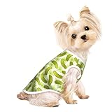 S Pet atmungsaktives ärmelloses T-Shirt - Sushi Dill Pickles Print dehnbare Weste, leichtes Tanktop für kleine bis mittelgroße Haustiere