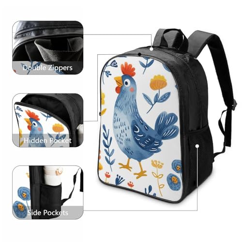 Mochila portátil para adolescentes con espacio escolar e impermeable 3