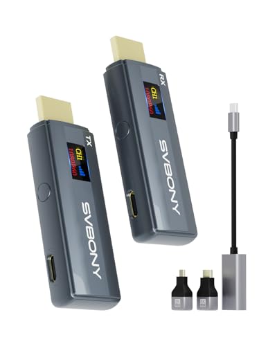 Svbony TransAir1 HDMI Wireless, Trasmettitore e Ricevitore HDMI Wireless, Display