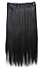Produktbild PRETTYSHOP XXL 5 Clips ein Teresse ganzen Kopf Clip In Extensions Haarverlängerung glatt 60cm schwarz #1 C51