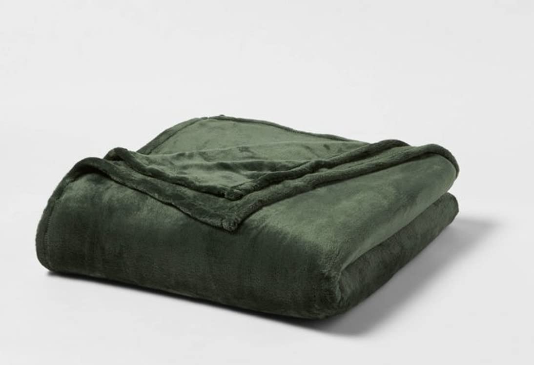 Berkshire LifeLuxeLoft Blanket (Forest Green, Twin), Twin (66 in x 92 in)