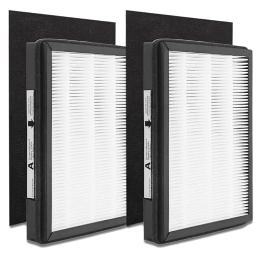 IAF-H-100A True HEPA Idylis A Replacement Filter, Compatible with FAP-C01-A, Idylis Air Purifiers AC-2119, IAP-10-100, IAP-10-150, IAPC-40-140, Part # 1150096, 2 HEPA + 2 Carbon Pre-filters