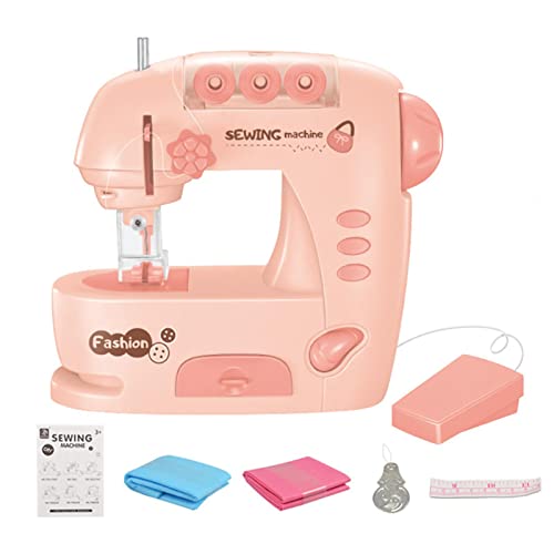 MY99 USHOMI Máquina de coser para principiantes - Máquina de coser para niños de 8 a 12 años, máquina de coser portátil de doble velocidad, kit de coser para niños, niñas, hogar, viajes, color rosa Cover