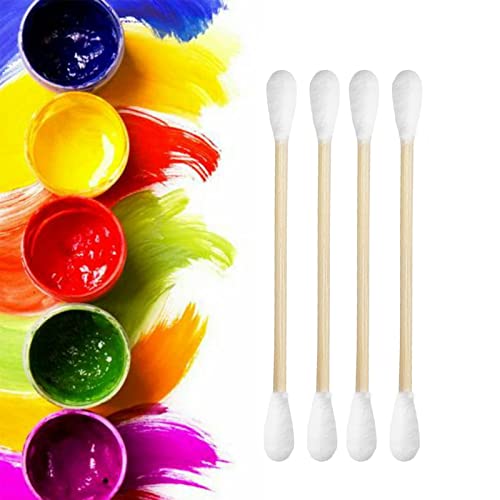 XL Bamboo Cotton Swabs 900ct, Natural Cotton Buds with Larger Tips for Personal Care,3 pack Biodegradable Cotton Tips