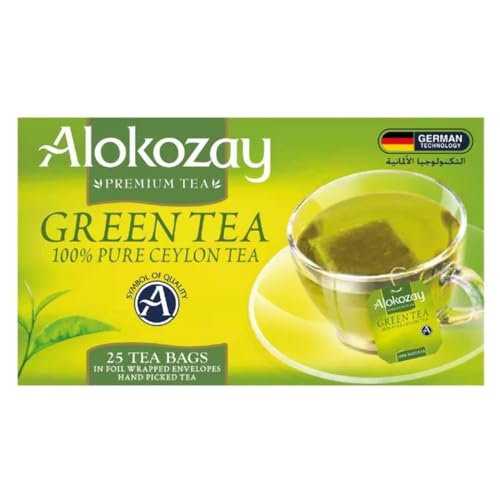 Alokozay Heat Seal Sachets Green Tea Bags 25 Bags