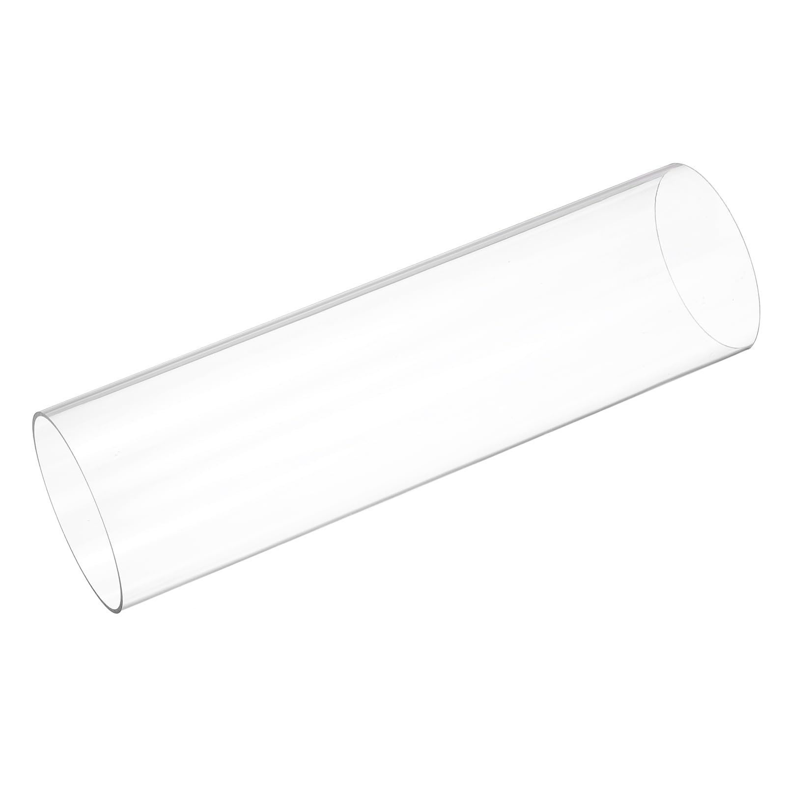 uxcell 2pcs Clear Rigid Tubing 3 3/8"(86mm) ID x 3.5"(90mm) OD x 1Ft(305mm) Length Round Plastic Polycarbonate Tube