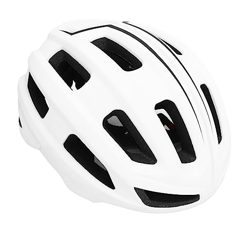 Casco da ciclismo regolabile traspirante leggero adulto casco da bicicletta per uomini donne (bianco)