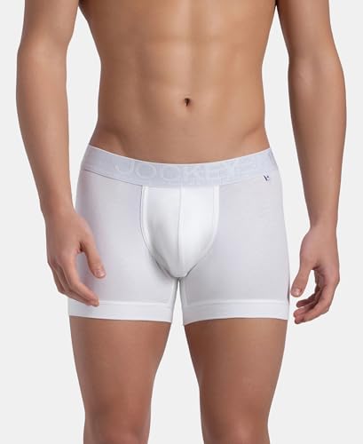 Image of Jockey US60 Men Super Combed Cotton Elastane Stretch Solid Trunk with Ultrasoft Waistband (Pack of 2)