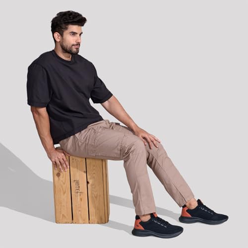 Image of Neeman's The Knit Strides Sneakers for Men | Lightweight with Breathable Knit Upper & Cushioned EVA Sole for All-Day Comfort
