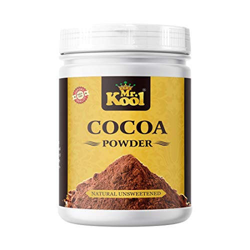 Image of Mr. Kool Natural Unsweetened Cocoa Powder Jar for Making Cakes, Cookies, Chocolate,Shakes, Smoothies, Frosting 400 Gm X 2 Pack