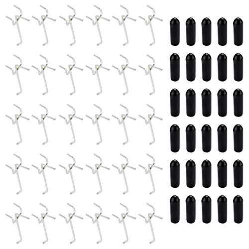 HAMILO フック 有孔ボード 金属 T型 パンチングボード パネル 収納 30点セット