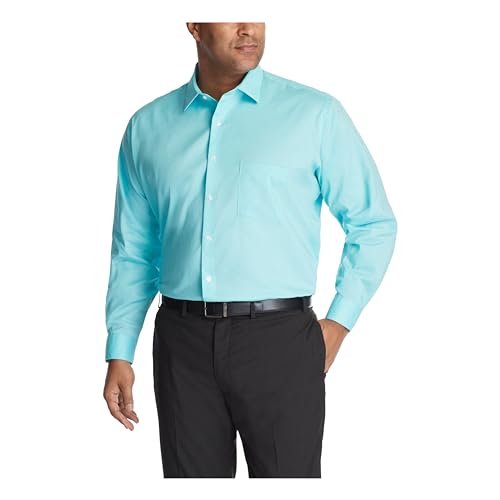 van heusen big fit dress shirts Cronbie Long Sleeve Stain Shield Shirt Open Plaid Print