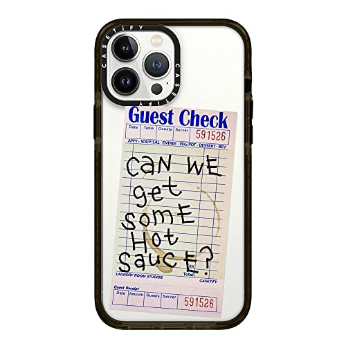 Casetify Iphone 13 Pro Max Case Impact Shockproof - The Hot Sauce Case - Clear Black #TOP6