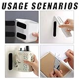 80 Pack 40Pairs Hook and Loop Strips, Heavy Duty 0.79x3.9 Inch Double Sided Tape, Mounting Tape for Walls, Doors, and Tables, Strong and Sticky Strips, Self Adhesive Reusable Tape (40) - Image 4