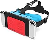 LAPORiO VR Headset, Designed for Nintendo Switch & Switch OLED Accessories for Switch VR Games, Labo VR and YouTube VR, VR Glasses with Adjustable Pupil Distance and Adjustable Switch Goggles Strap
