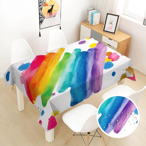 Nappe en polyester graffitis 140x140 anti tache facile d'entretien pour table 3D