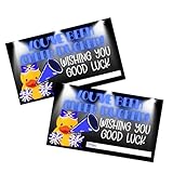 Lashicorn You’ve Been Cheer Ducked Cards Tags Wishing You Luck | 50 pk 2 x 3.5” Squad Game Blue for Competition Put on Cars Pins Gift Team Activity