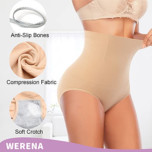 Image of Werena Women Tummy Control Shapewear Panties Shaping Underwear High Waist Body Shaper