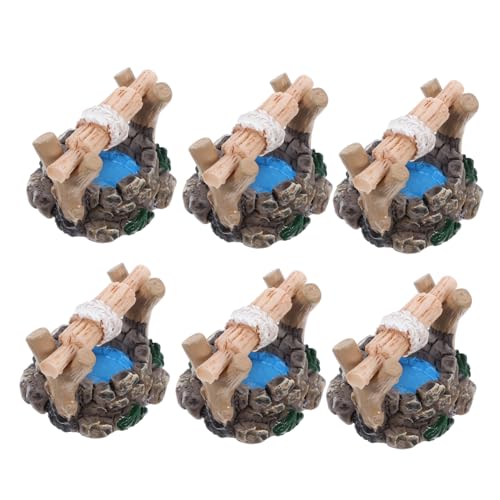 Modèles de petits puits miniatures pour décorer un terrarium et jardin